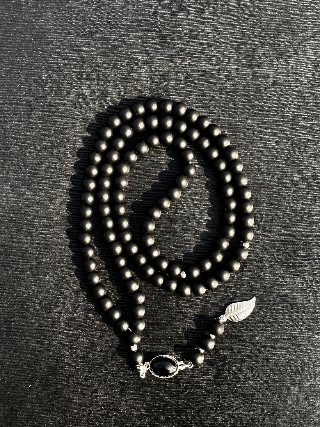 Khan Sahab Style Tasbih – Matte Black Aqeeq Design