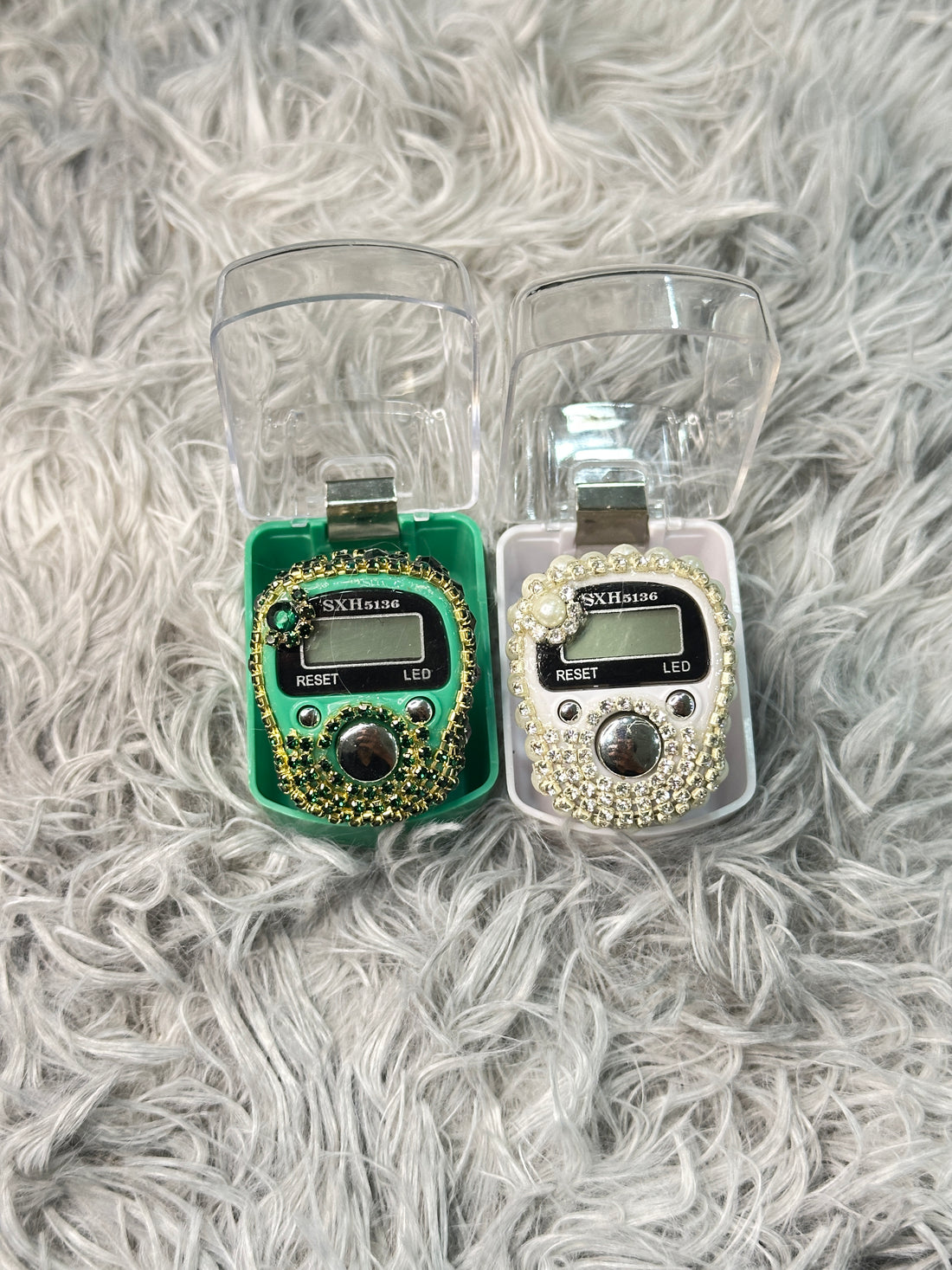 Green & White Digital Tasbeeh Counter – Special Azadi Edition | Pack of 2
