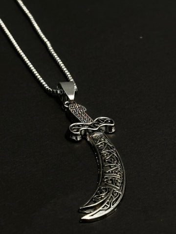 Zulfiqar Sword pendant – Stainless Steel Pendant Necklace