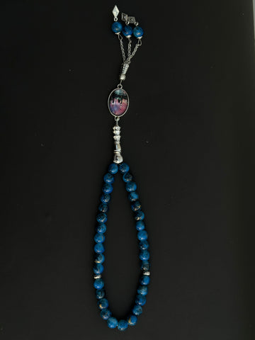 Noor-ul-Haramain Premium Stone Tasbih with Makkah & Madina Locket