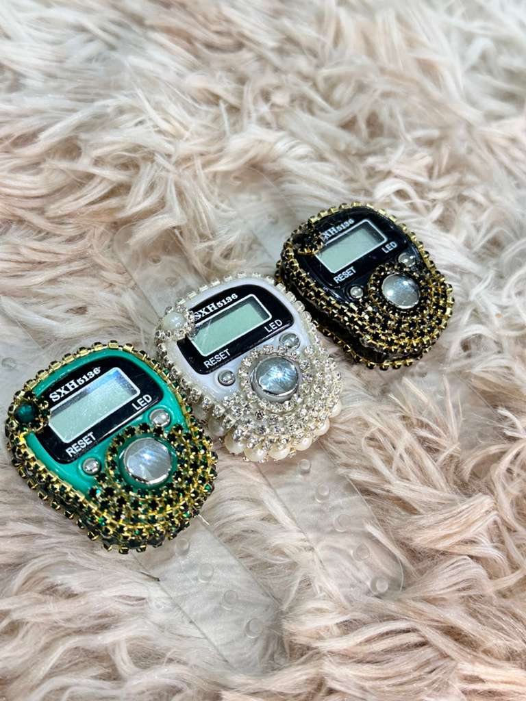 Pack of 3 Fancy Digital Hand Counters Tasbih