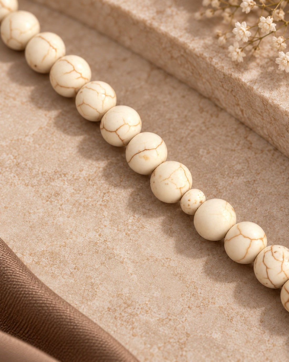 White Feroza Stone Tasbih